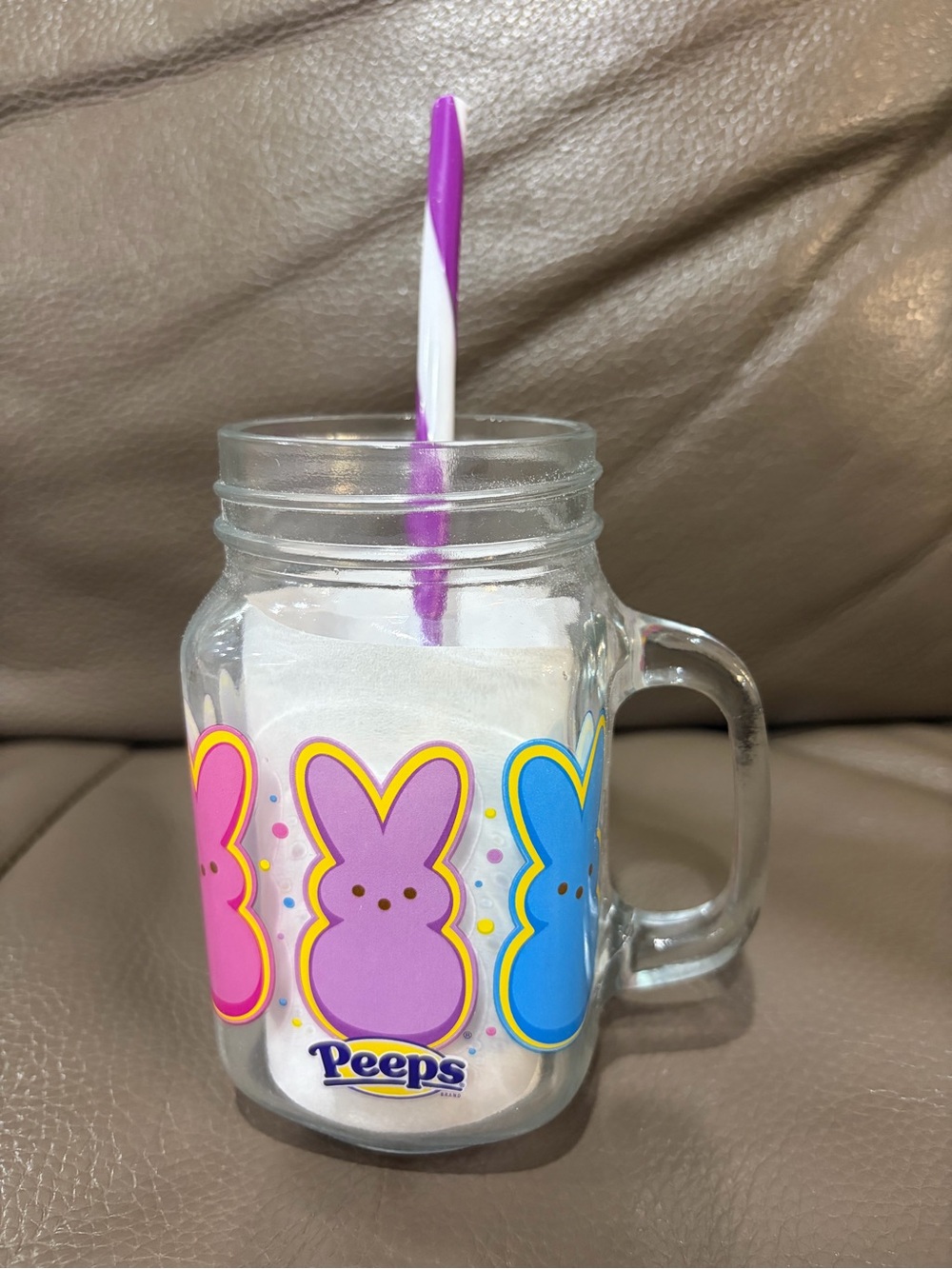 Peeps Mason Mug with Bunny Design